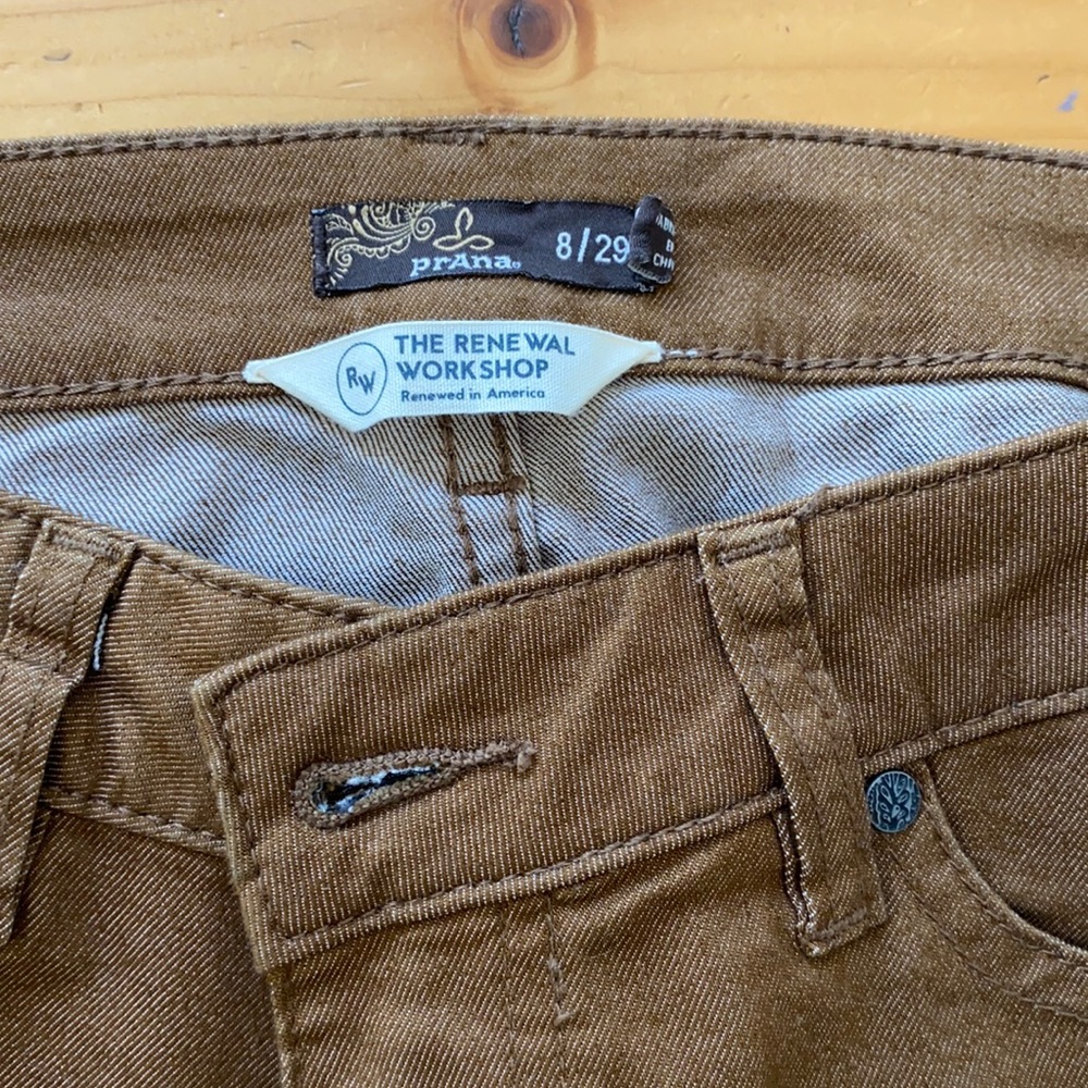 Prana tan jeans size 8/29